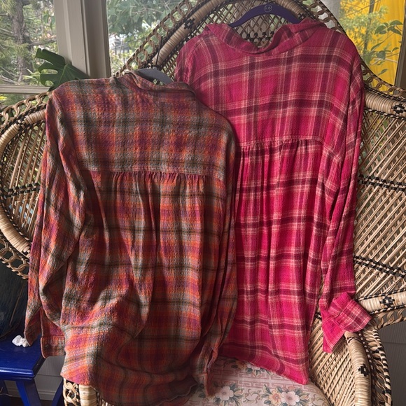 2 Anthropologie Pilcro plaid long sleeve - Picture 6 of 6